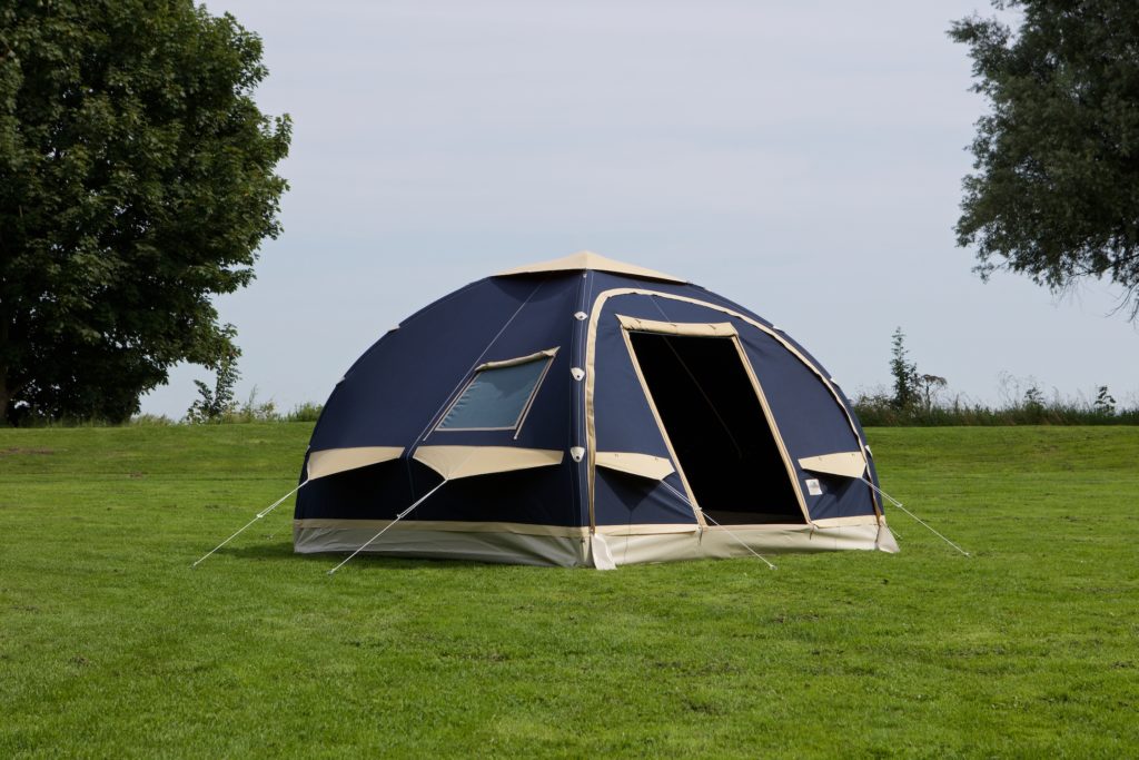 Karsten Tents Demonstration of inflatable Karsten Tent